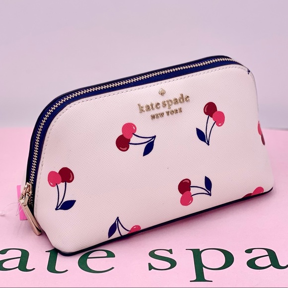 kate spade Handbags - Kate Spade Staci Small dancing Cherrys Make up Bag